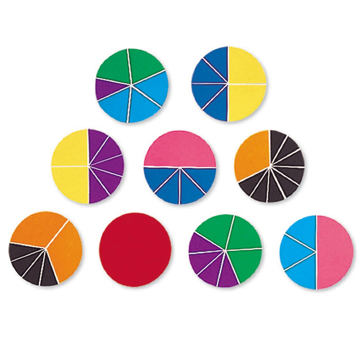 Rainbow Fraction&#xAE; Deluxe Circles, Pack of 9