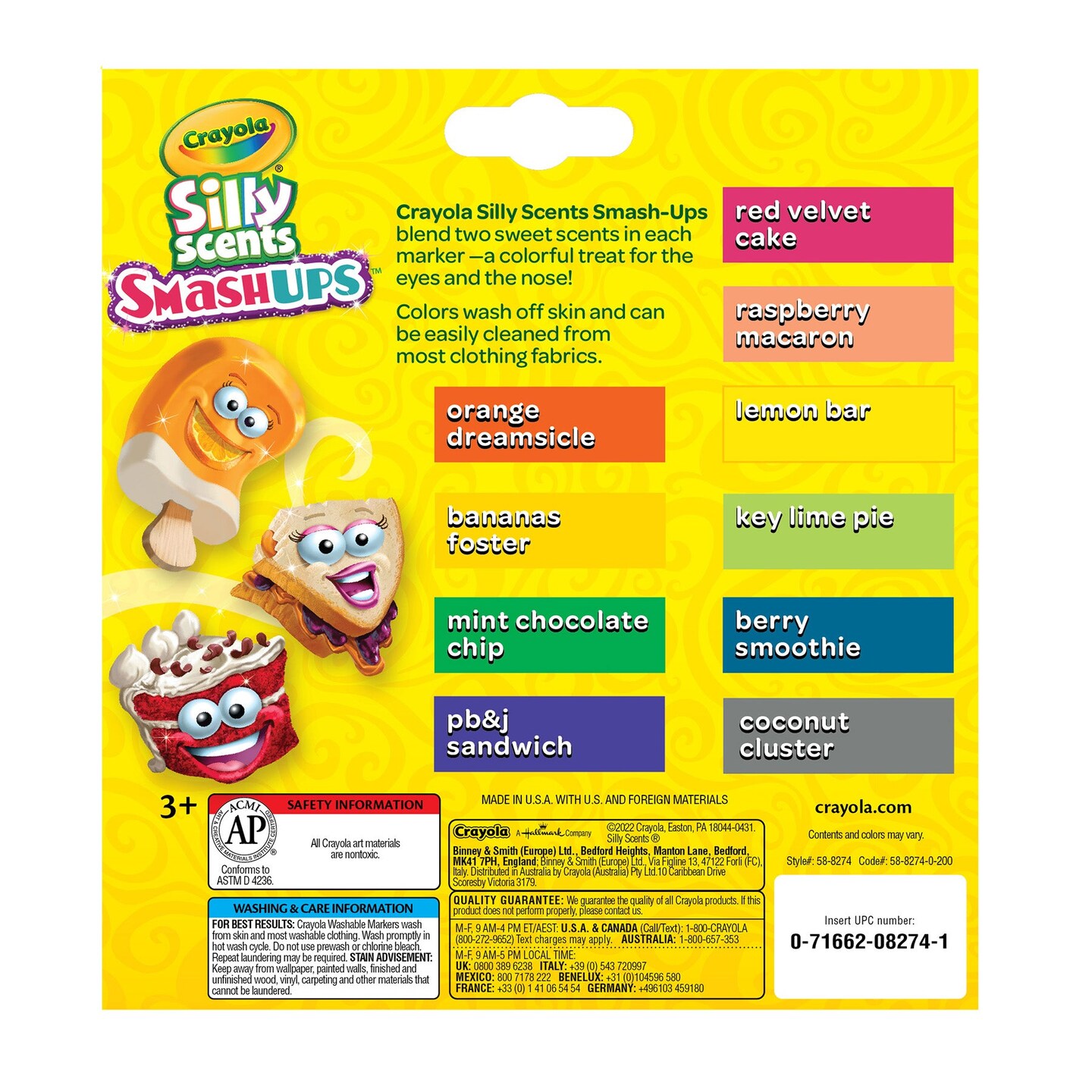 Silly Scents&#x2122; Smash Ups Broad Line Washable Scented Markers, 10 Count