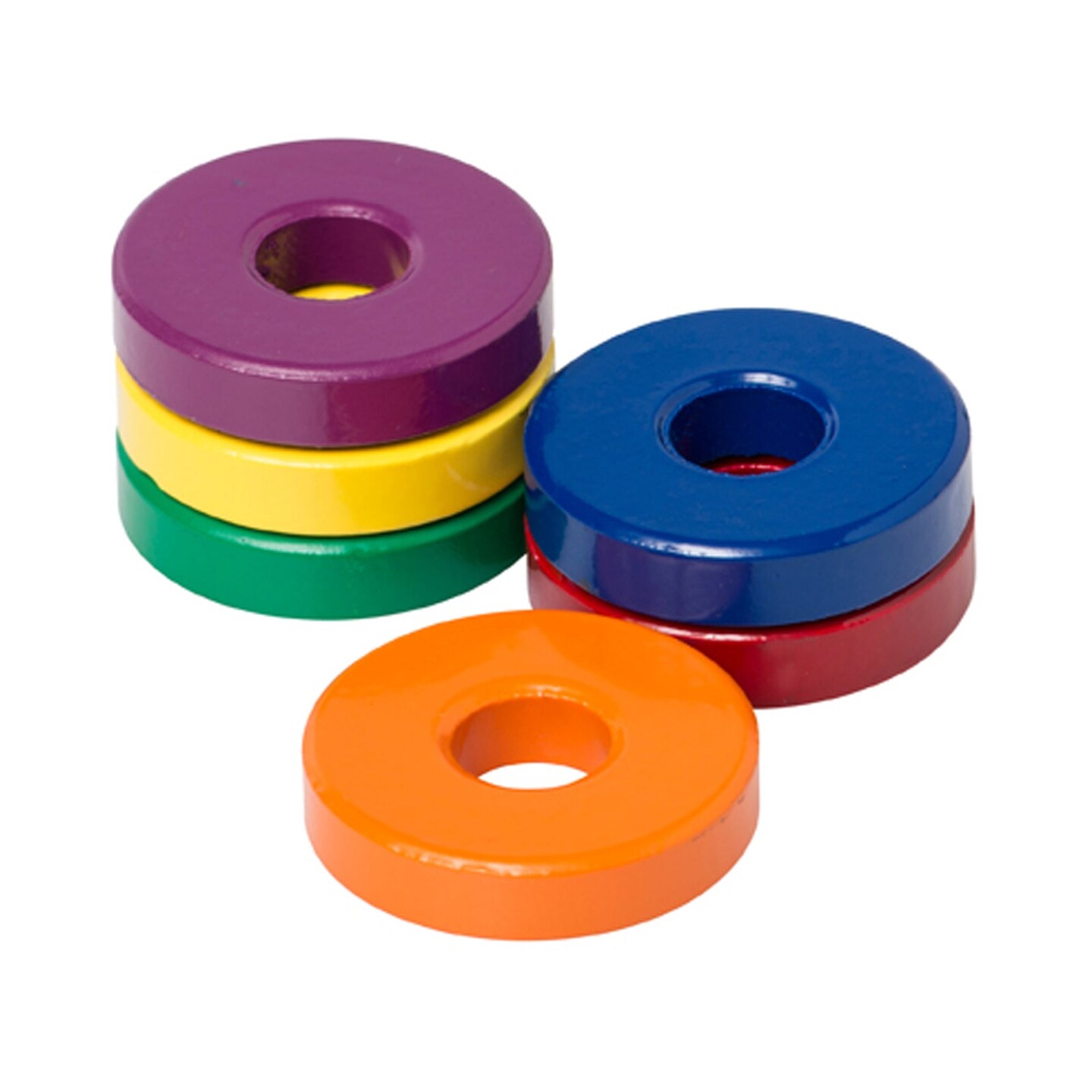 Ceramic Ring Magnets, 1 1/8&#x22;, Pack of 6