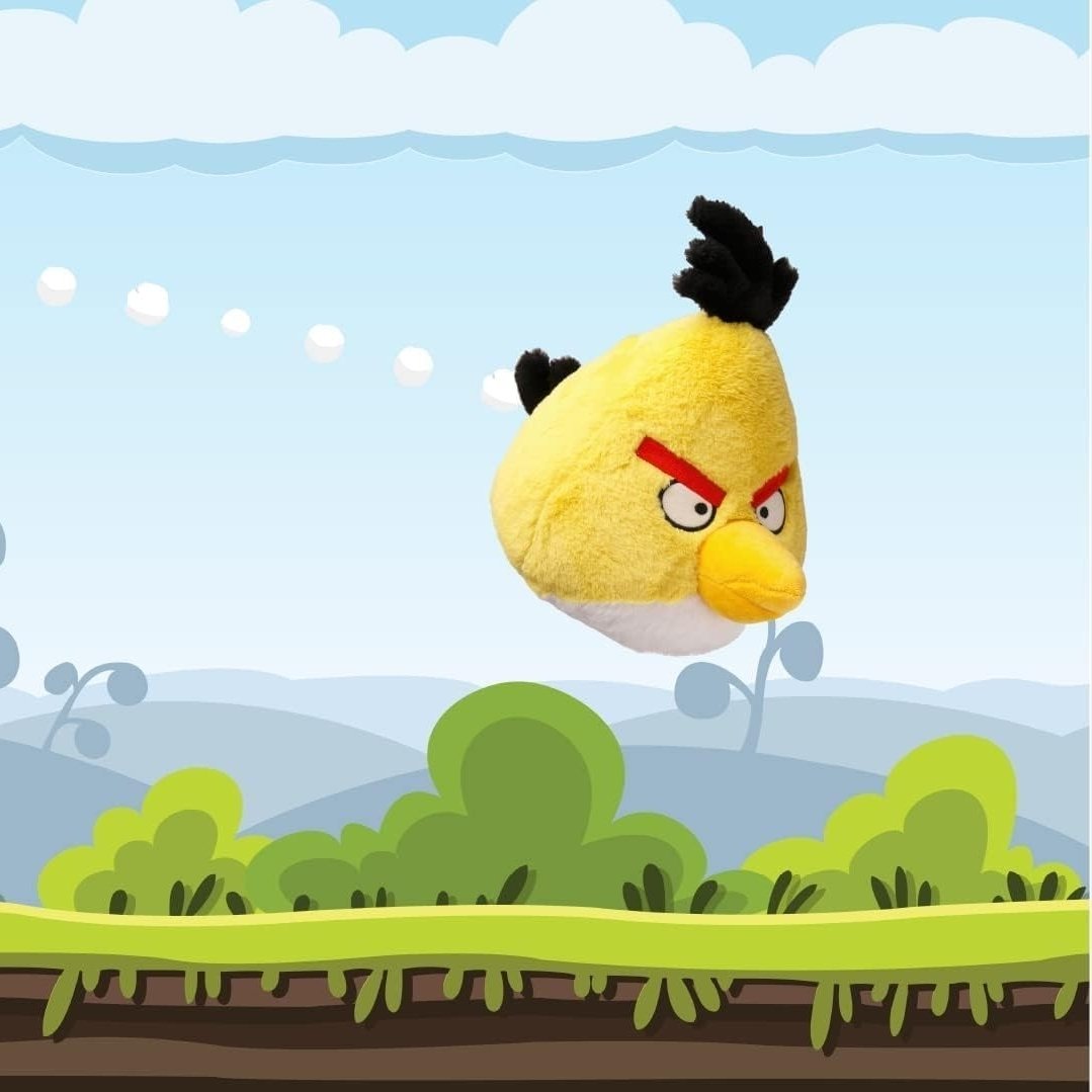 Mighty Mojo Angry Birds Plush 12 Inch Red Yellow Green Soft Collectible Dolls