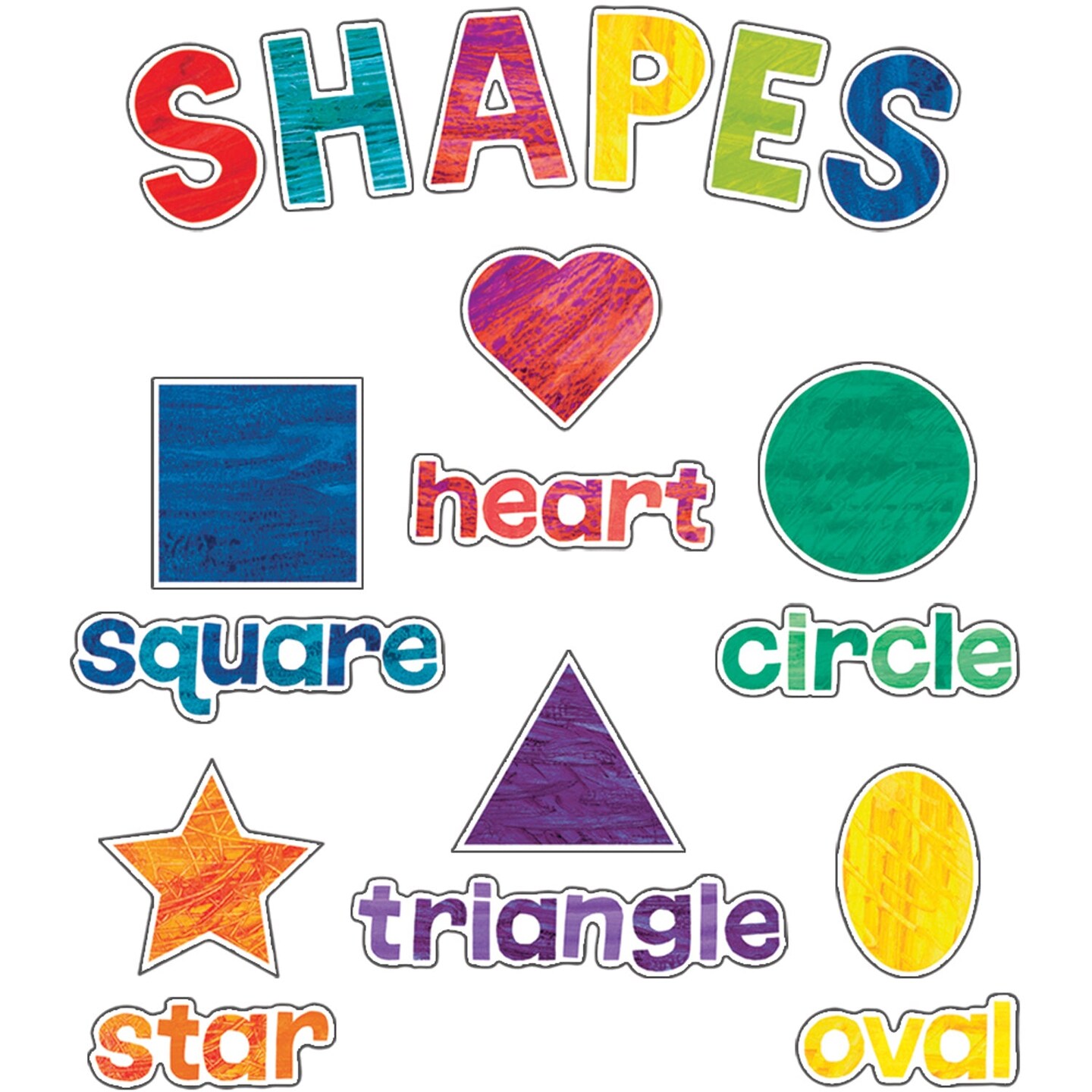 World of Eric Carle&#x2122; Shapes Mini Bulletin Board Set, 32 Pieces