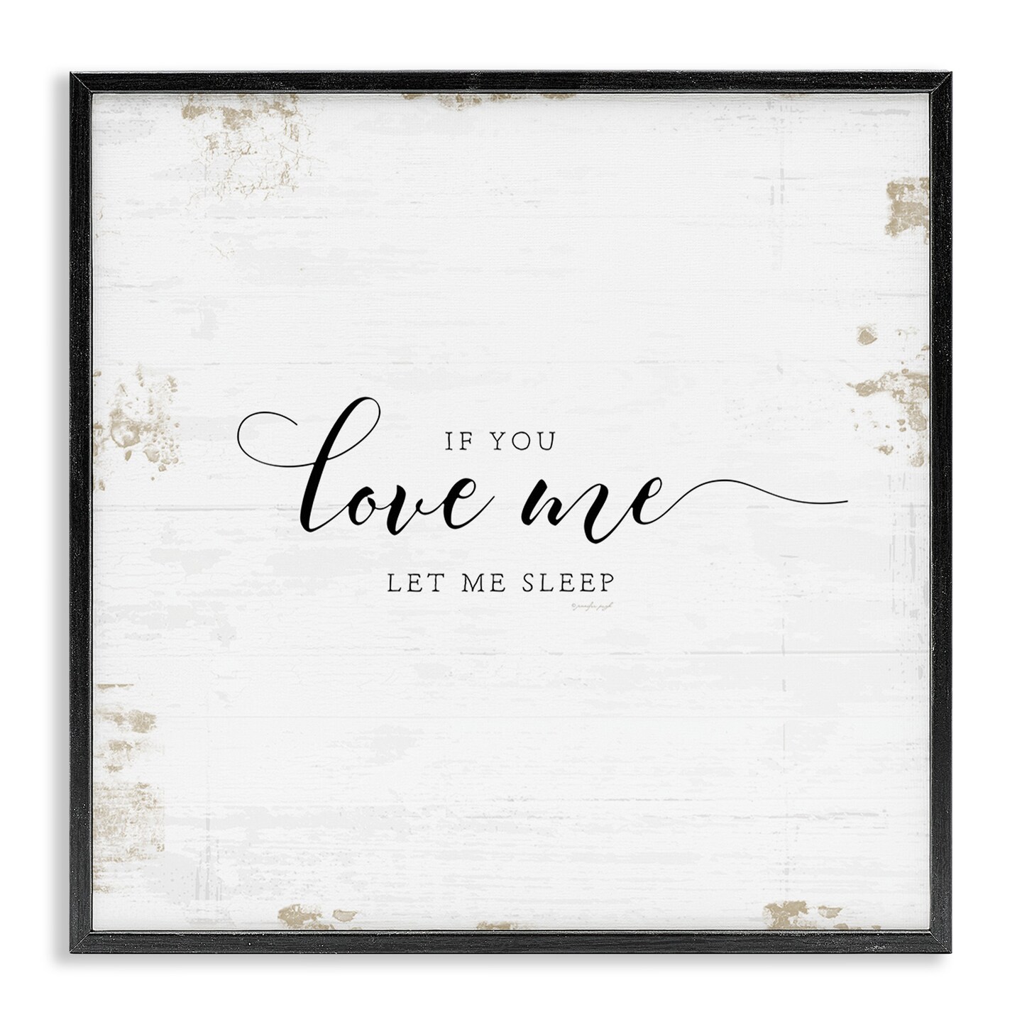 Stupell Industries Let Me Sleep Romantic Humor Framed Giclee Art