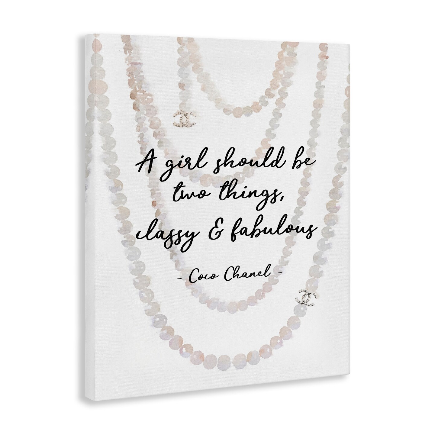 Stupell Industries Classy &#x26; Fabulous Fashion Quote Canvas Wall Art
