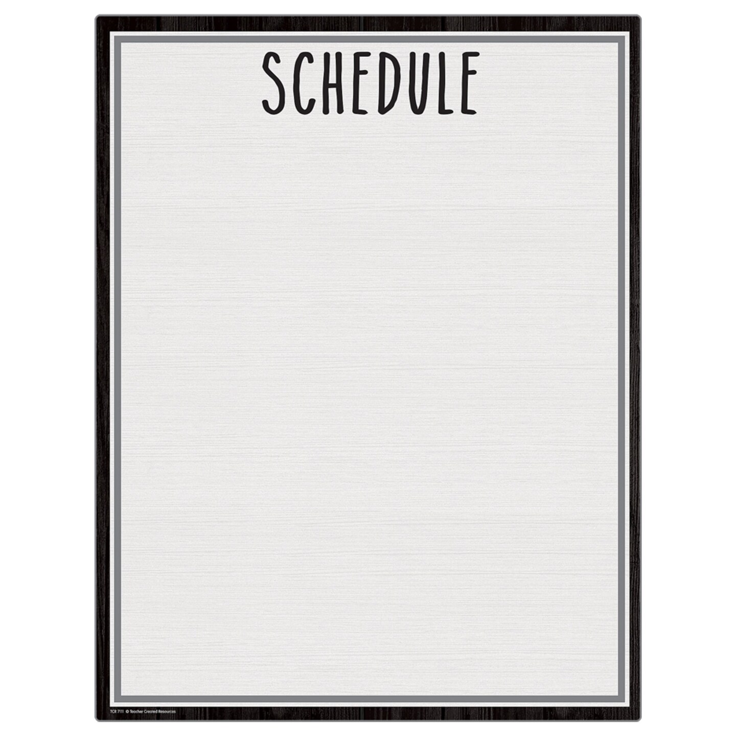Modern Farmhouse Schedule Write-On/Wipe-Off Chart, 17&#x22; x 22&#x22;