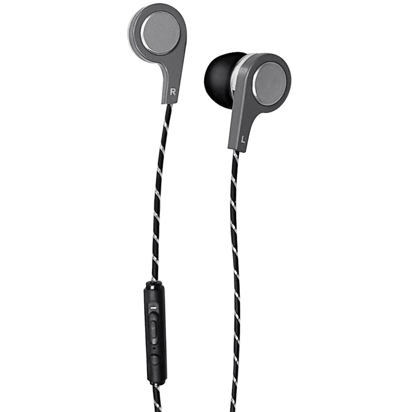 Bass13&#x2122; Metallic Earbuds with Mic &#x26; Volume Control