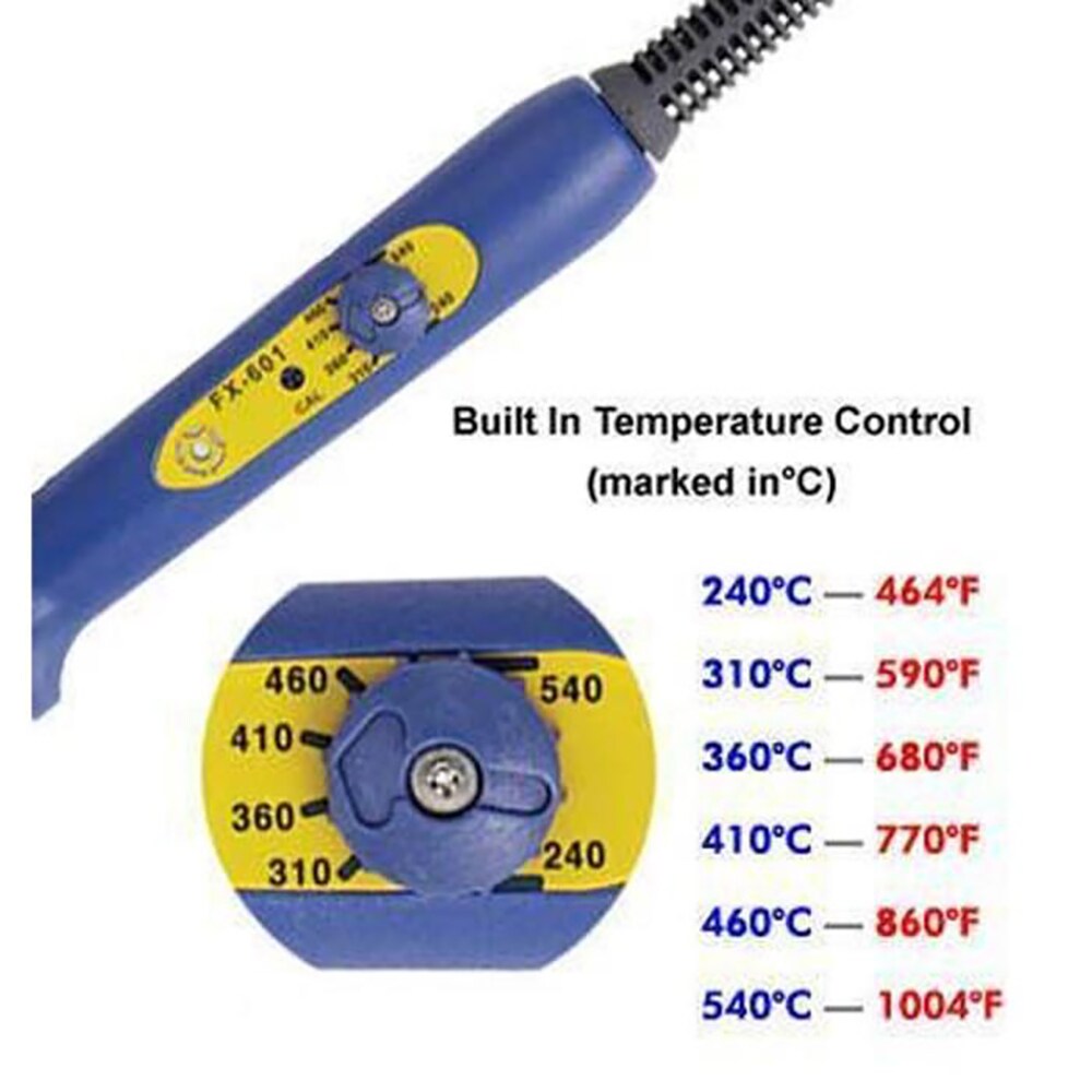 Hakko FX601-02 Professional Adjustable Temperature Controlled Soldering Iron, 67 Watts