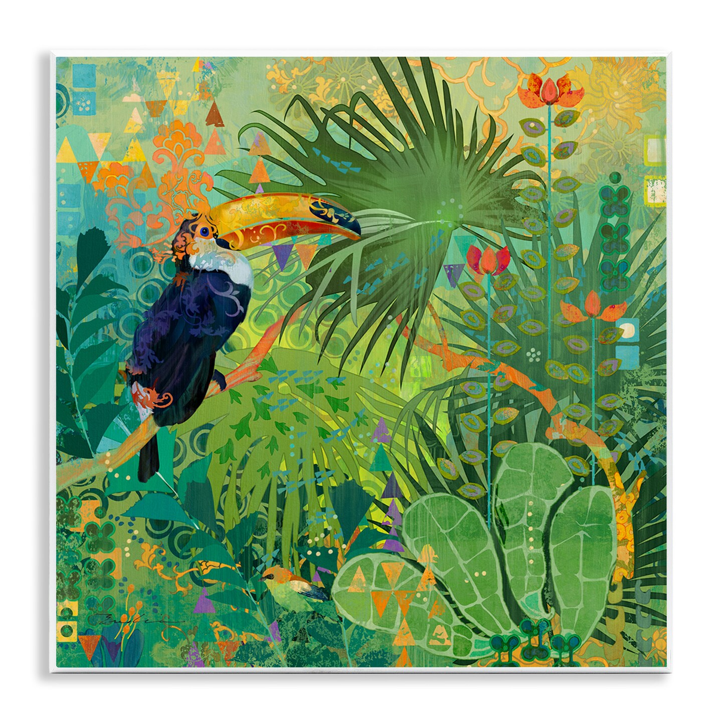 Stupell Industries Toucan Rainforest Nature Wall Plaque Art