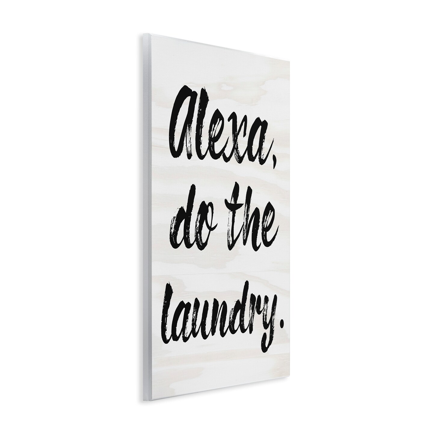 Stupell Industries Alexa Do Laundry Funny Wall Plaque Art