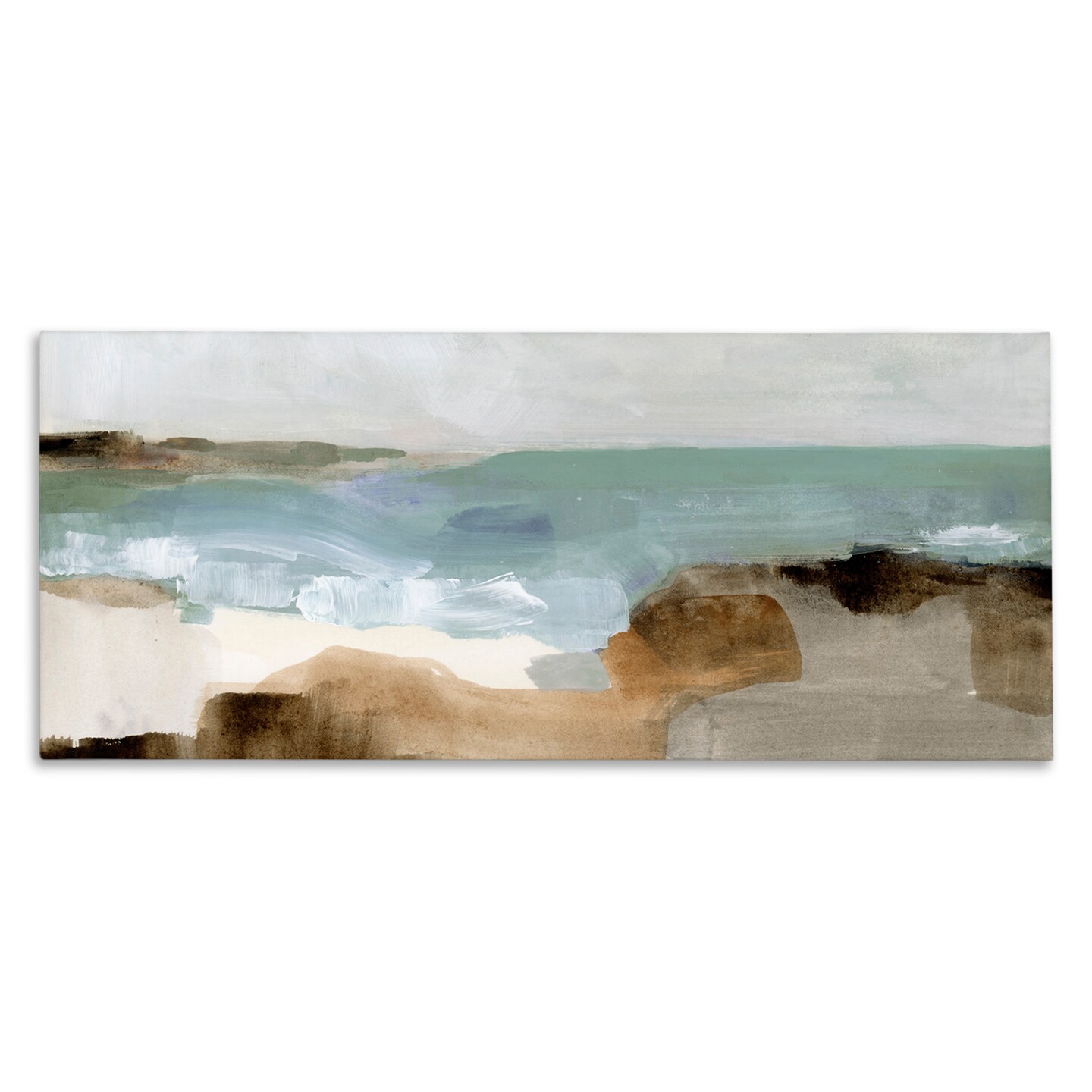 Stupell Industries Abstract Ocean Wave Landscape Canvas Wall Art
