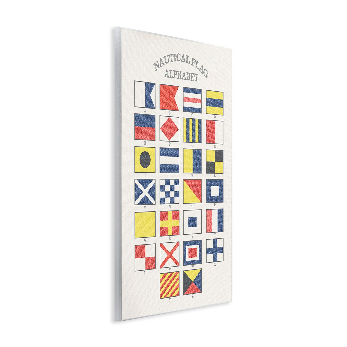 Stupell Industries Nautical Flag Alphabet Wall Plaque Art
