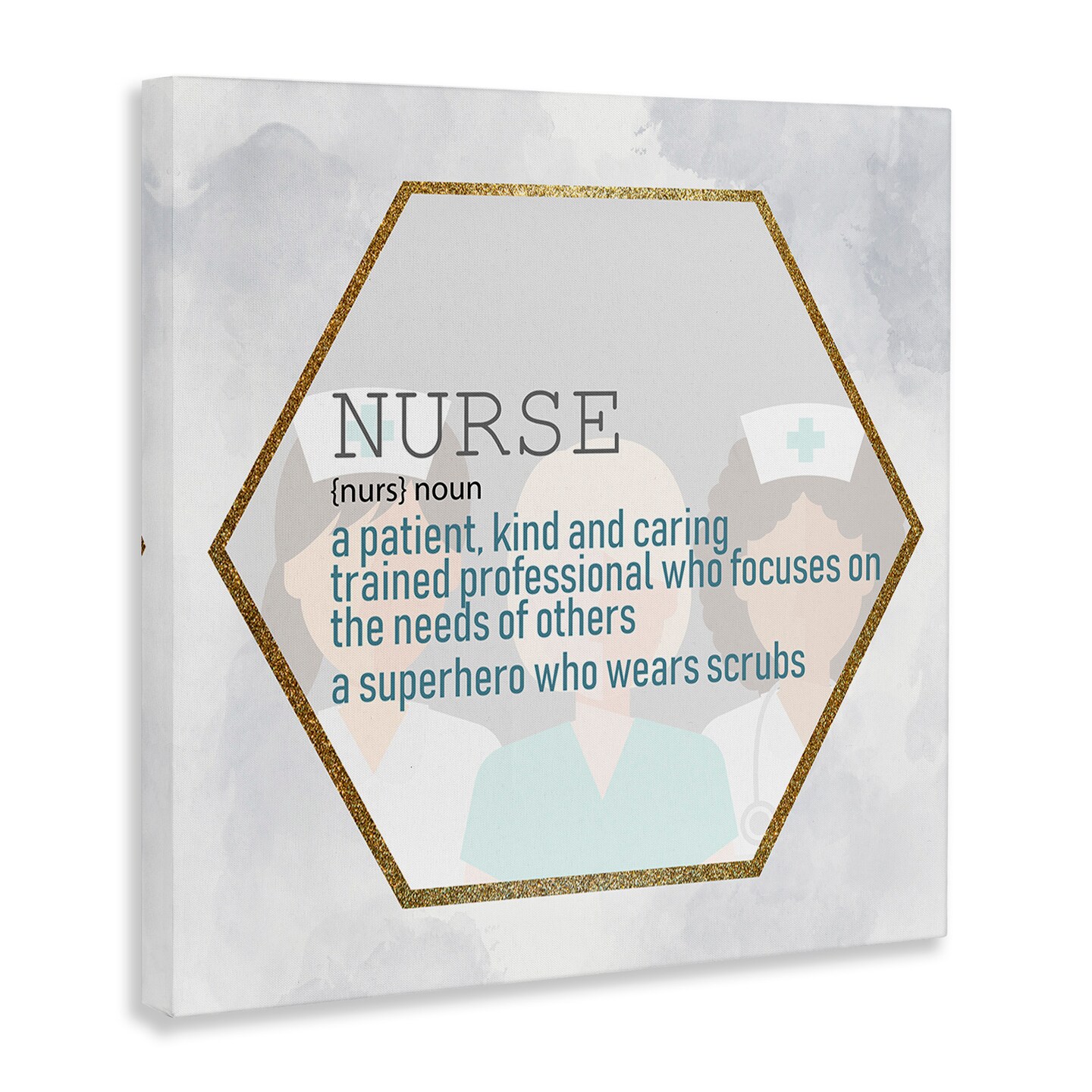 Stupell Industries Nurse Professional Definition Canvas Wall Art