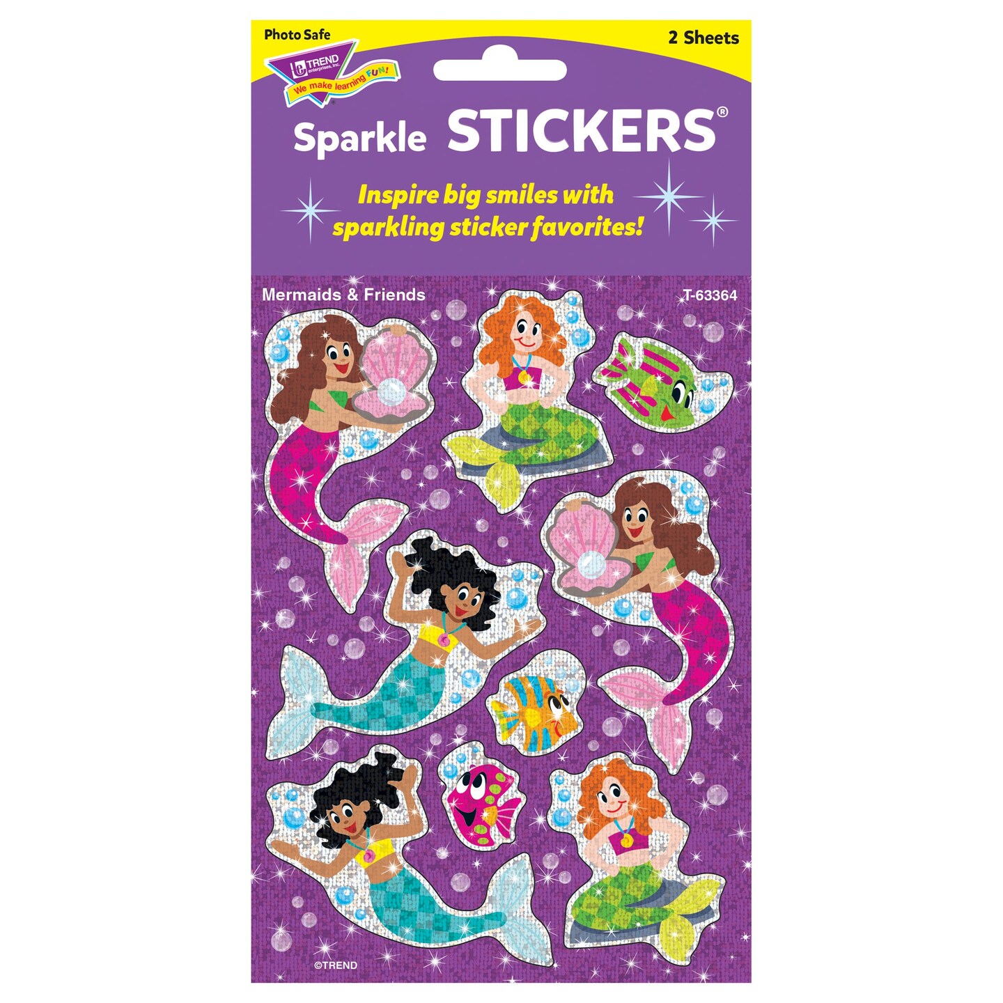 Mermaids &#x26; Friends Sparkle Stickers&#xAE;, 18 Count