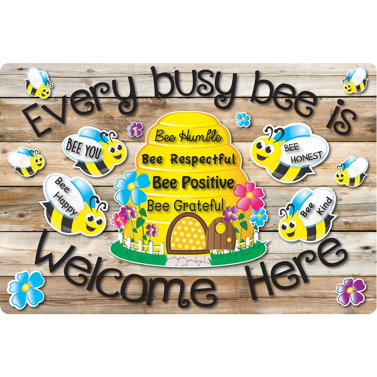 Computer Mouse Pad, 8&#x22; x 10&#x22;, Every Busy Bee is Welcome Here, Pack of 6