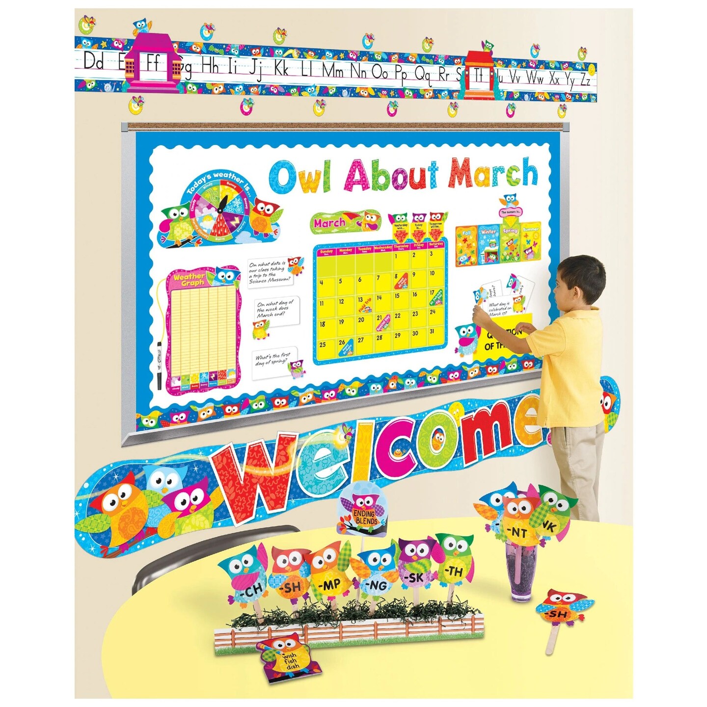 Colorful Patterns 4-Inch Playful Uppercase/Lowercase Combo Pack (EN/SP) Ready Letters&#xAE;