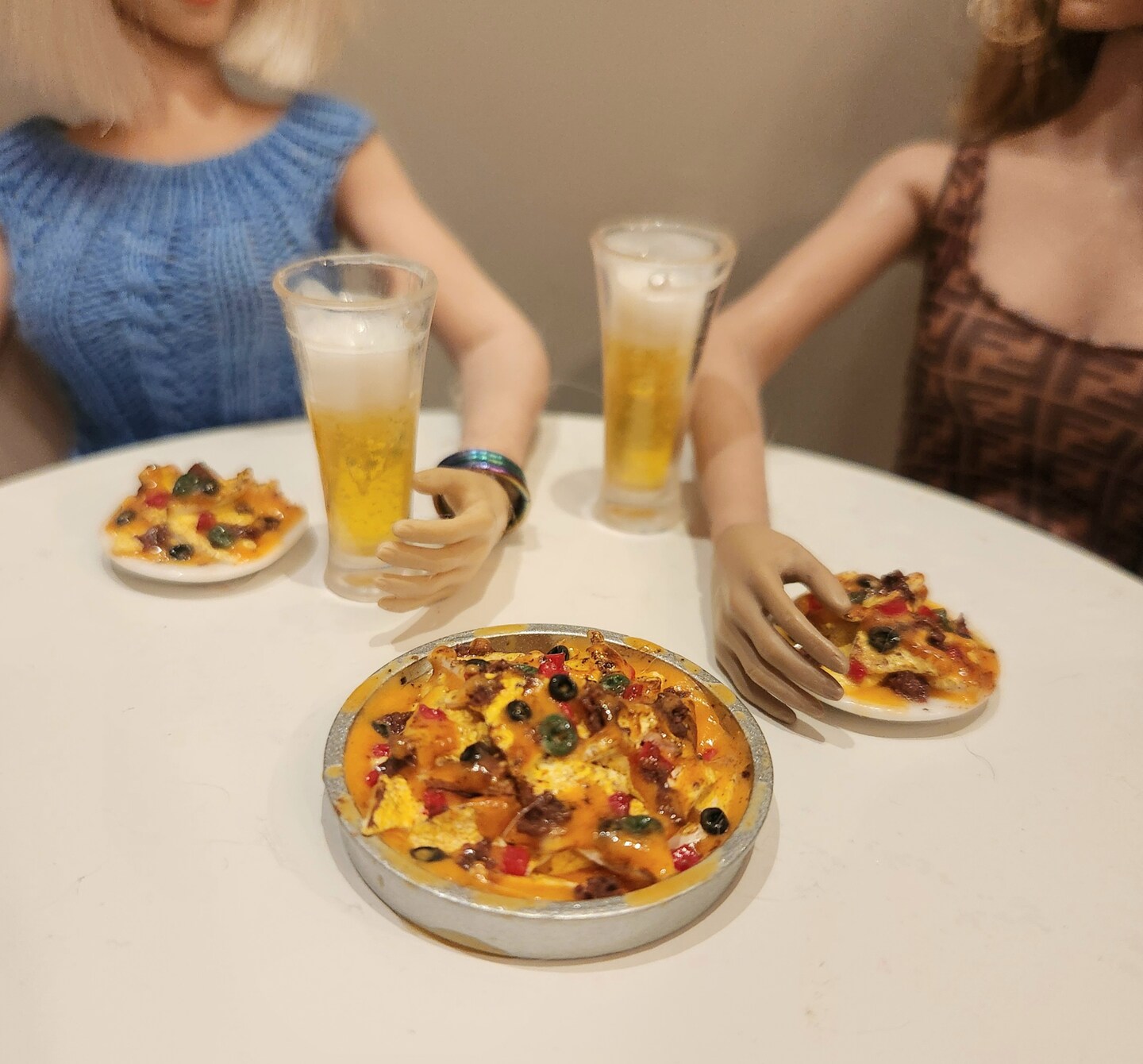 1:6 Sixth Scale Nachos Beer Pub Appetizer for 12