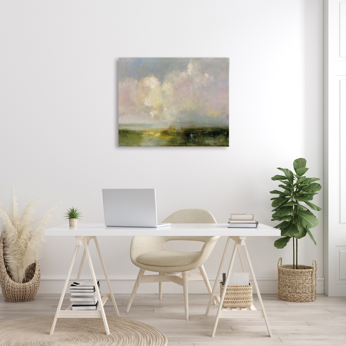 Stupell Industries Abstract Clouds Painting Canvas Wall Art