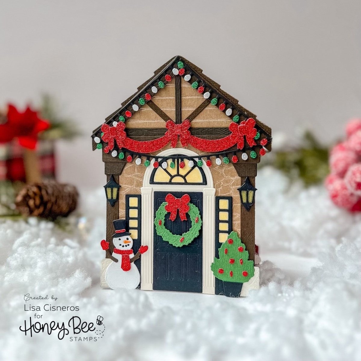 Lovely Layers: Front Porch Holiday Add-On - Honey Cuts - Stand-Alone Dies