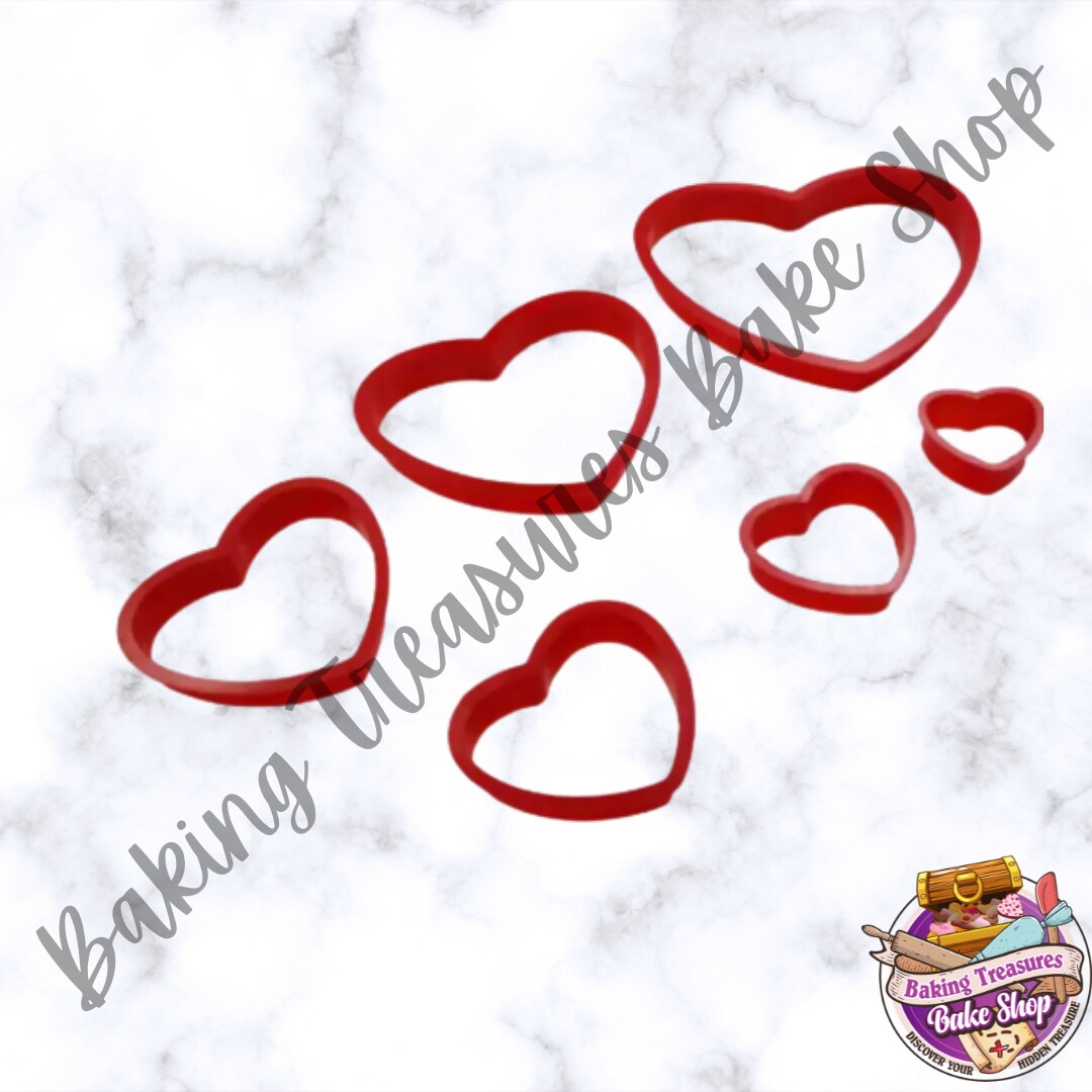6PCS Heart Shaped Cookie Cutters*