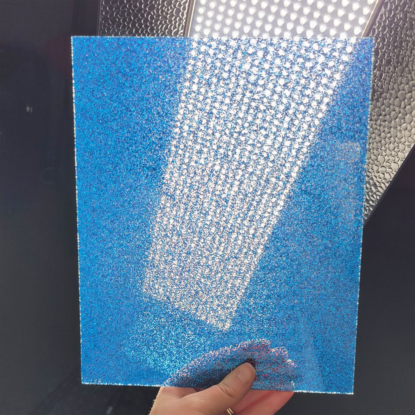 Glitter Cast Acrylic Sheet for Laser Engraving, Rotary Engraving & UV-LED Printing, 12" x 20.4", 1/8" Thick, Sparkle Acrylic Blanks Raw Material