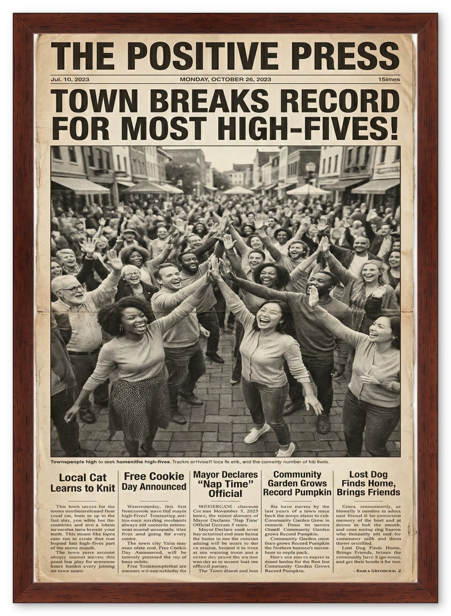 CustomPictureFrames.com Newspaper Frame - Multiple Sizes Made in the USA