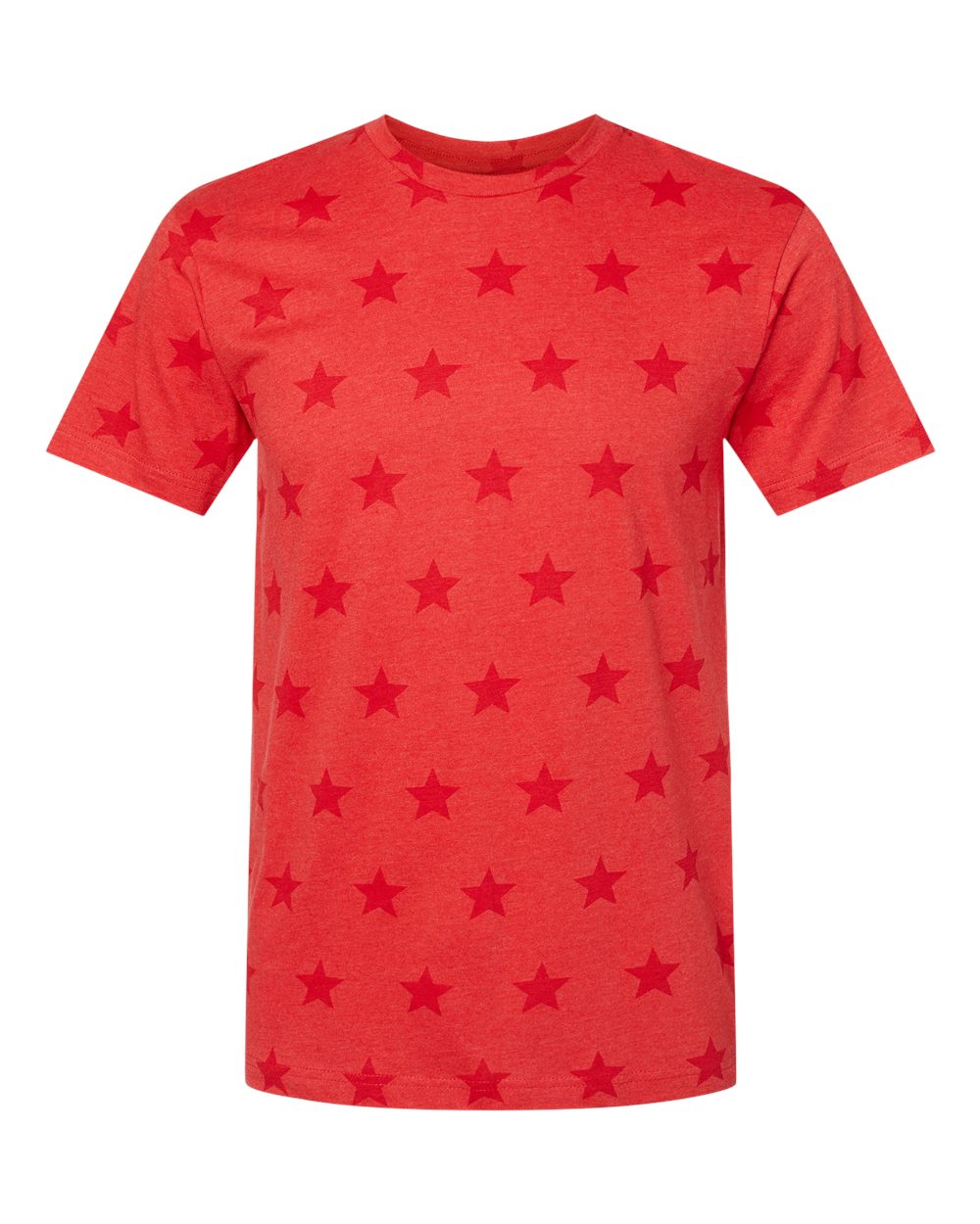 Men’s Star Print Crewneck T-Shirt for Casual, Street & Everyday Style Wear