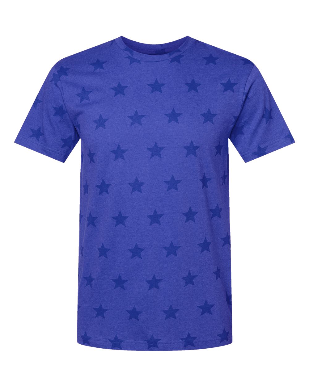 Men’s Star Print Crewneck T-Shirt for Casual, Street & Everyday Style Wear