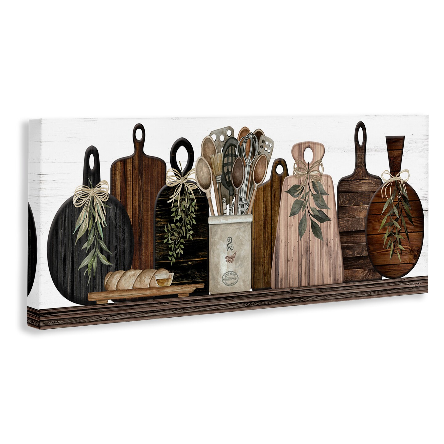 Stupell Industries Wooden Kitchen Items Canvas Design By Cindy Jacobs