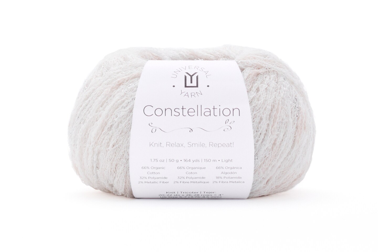 Constellation Chainette Cotton Blend/Metallic DK Yarn - 6 Colors