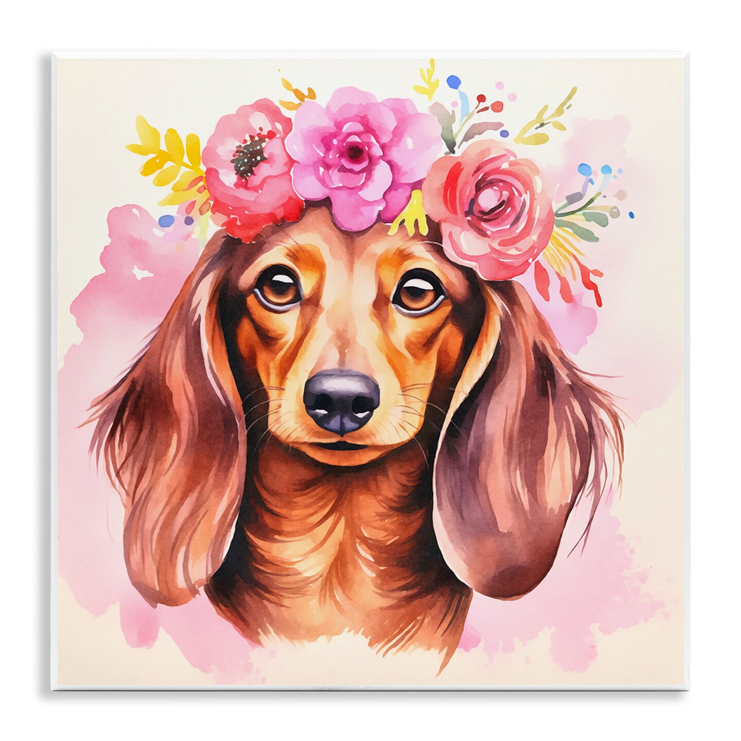 Stupell Industries Boho Wiener Dog Dachshund Wall Plaque Design By Andrea Haase