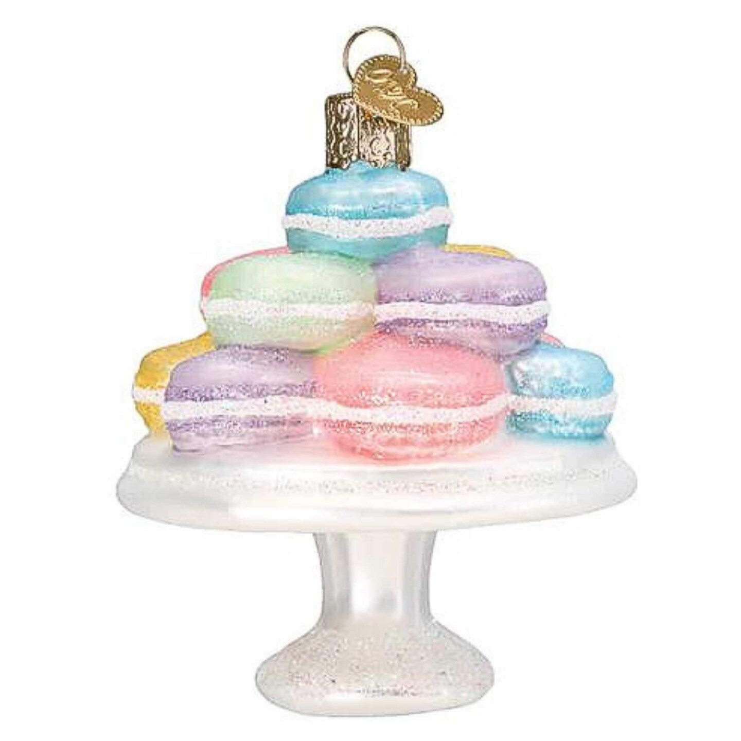 Old World Christmas 3.5 Inch Fancy Macarons Christmas Tree Ornament , Confectionary Dessert