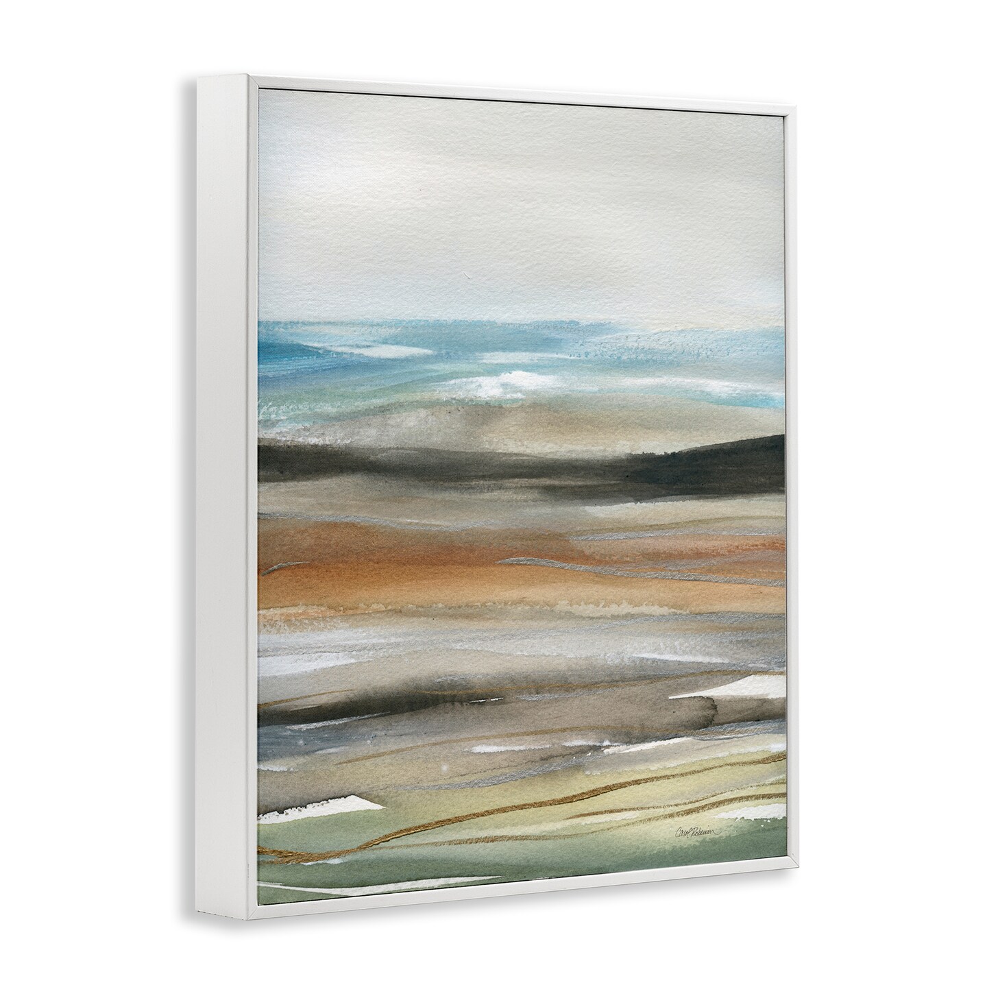 Stupell Industries Abstract Landscape Painting Framed Giclee Design By Carol Robinson