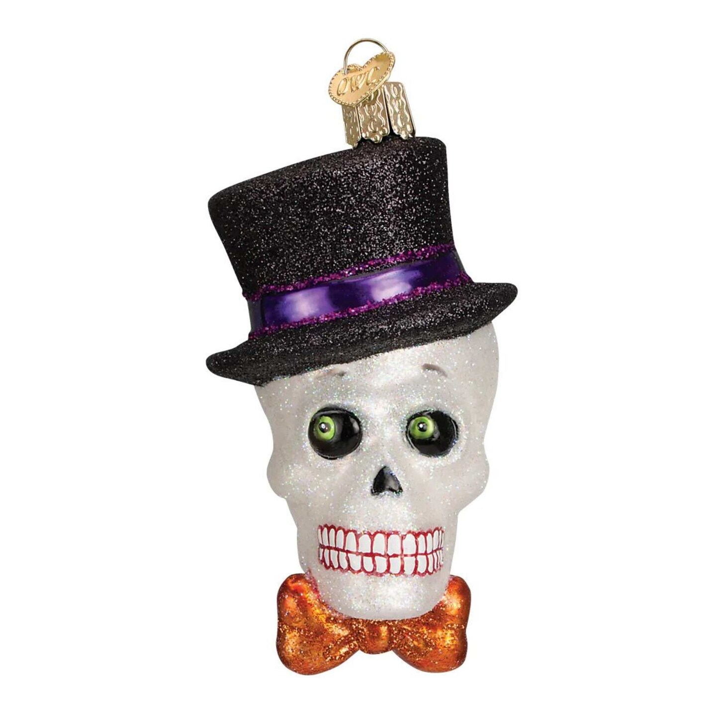 Old World Christmas 4.25 In Top Hat Skeleton Halloween Tree Ornament , Ornament Halloween Spooky