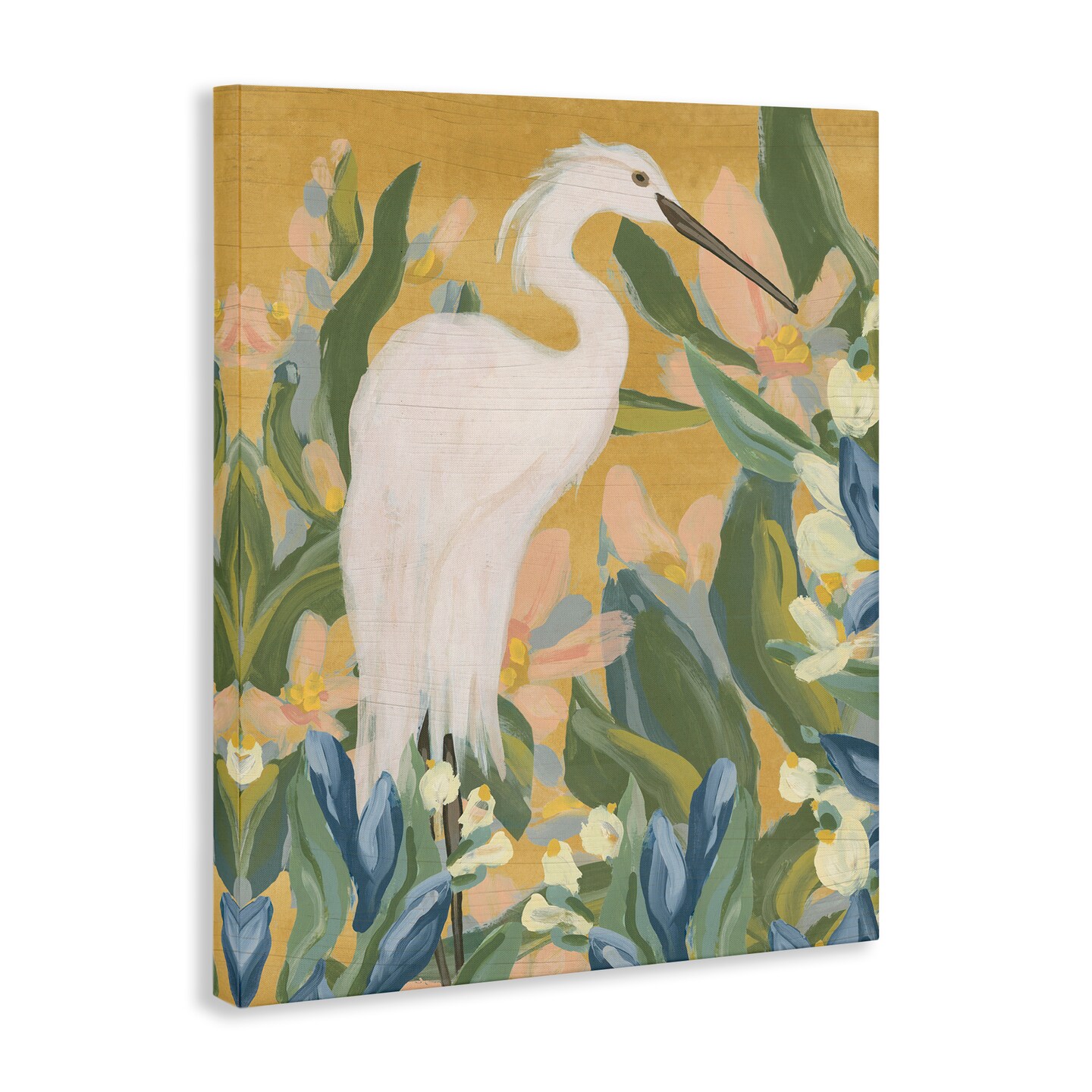 Stupell Industries Egret & Lake Vegetation Canvas Design By June Erica Vess