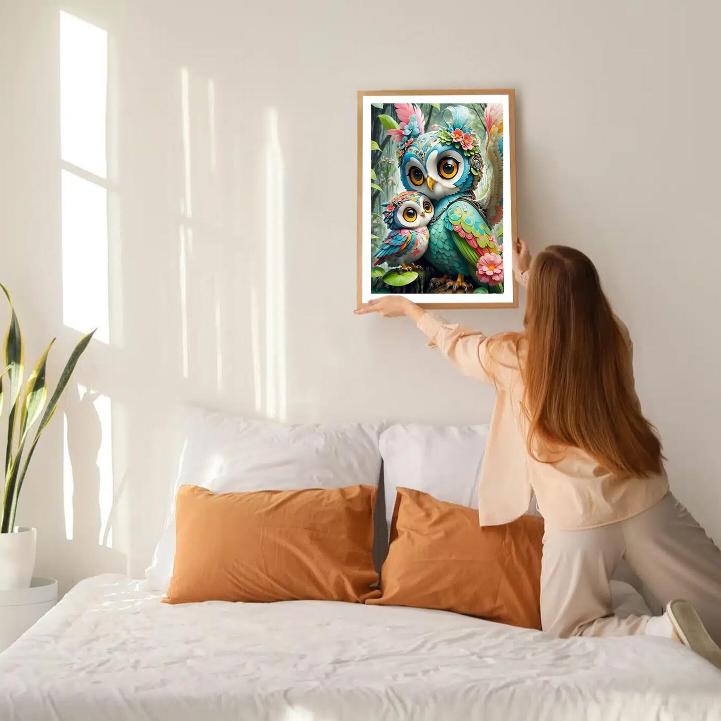 DIY 5D Owls Diamond Art Painting Kit
