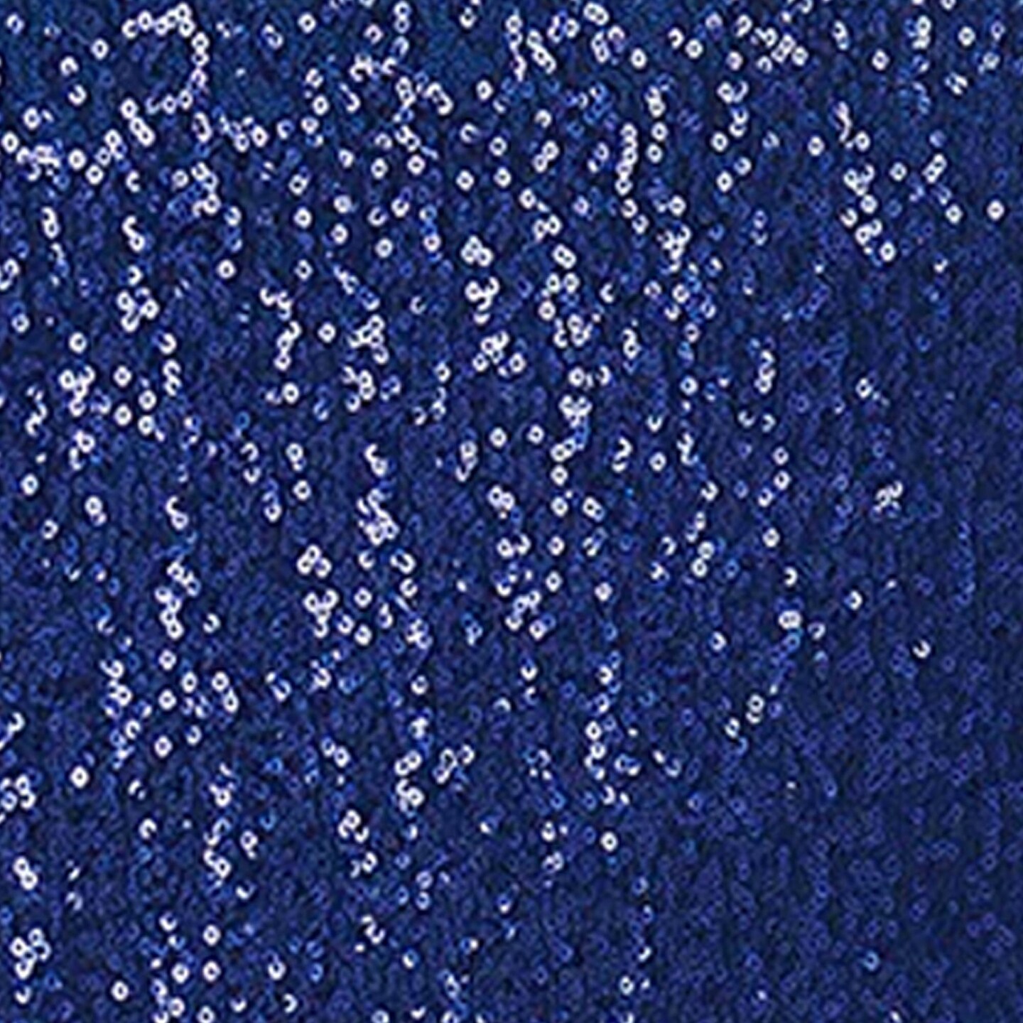 1 Piece Navy Blue Sequin Spandex Chair Cap 13.5 inch by 10 inch Wedding Cover