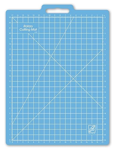 June Tailor 17&#x22; x 23&#x22; Grid - Rotary Cutting Mat, Yard, Blue