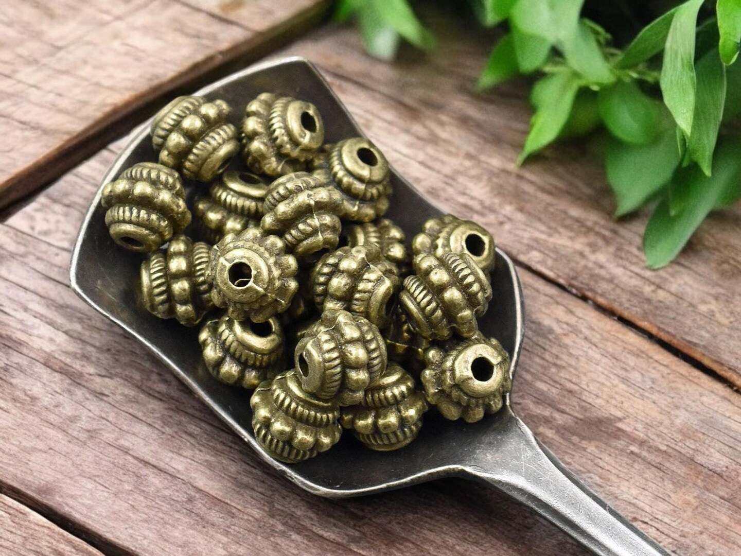 *30* 7x5mm Antique Bronze Barrel Beads