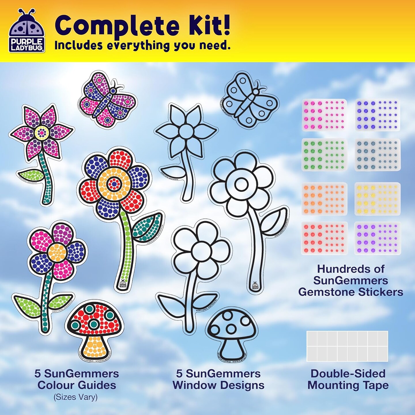 Suncatcher Gem Art for Kids Crafts - Easter Basket Stuffers for Kids 8-12 6-8, Valentines Day Gifts for 8 7 6 Year Old Girl Birthday Gift, Arts and Crafts for Kids Ages 4-8 8-12 6-8 Girls