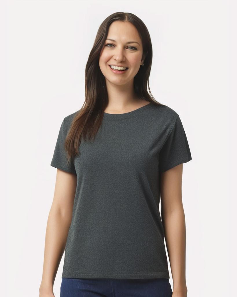 Gildan® Women’s Ultra Cotton Crewneck T-Shirt 100% Cotton for Crafting Feminine Fit Tee