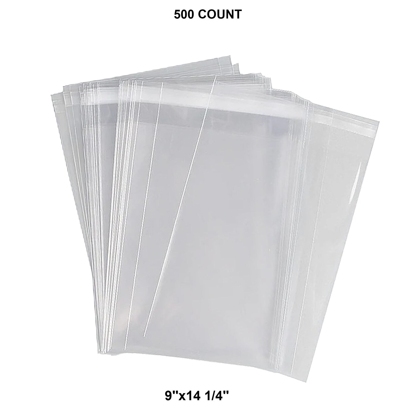 1.2 Mil Self-Seal Polyethylene Bags 9&#x27;&#x27; x 14 1/4&#x27;&#x27;
