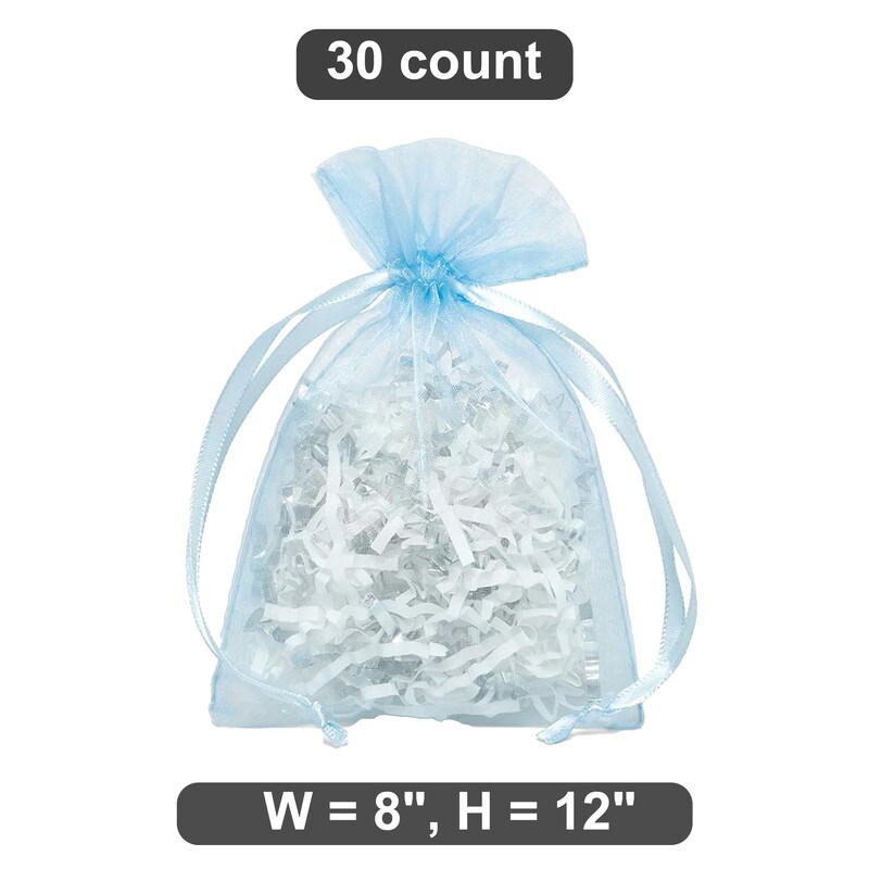 8&#x201D; x 12&#x201D; Organza Bags Perfect for Elegant Gift Wrapping