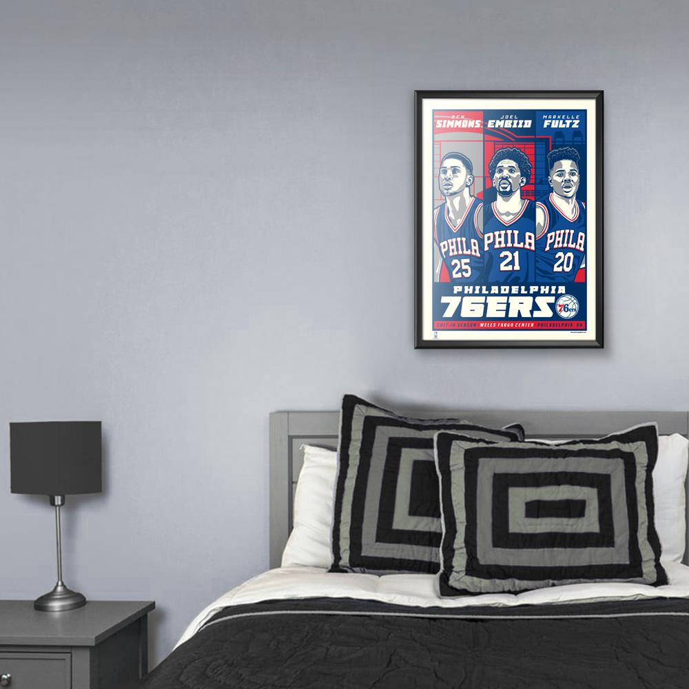 Phenom Gallery Ben Simmons Rookie Philadelphia 76ers 2017-18 Season Serigraph