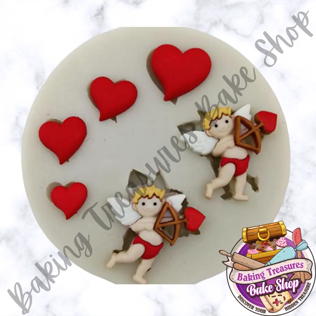 Cupid &#x26; Hearts Silicone Molds