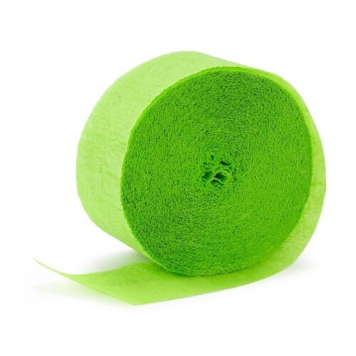 81&#x27; Crepe Streamer - Apple Green