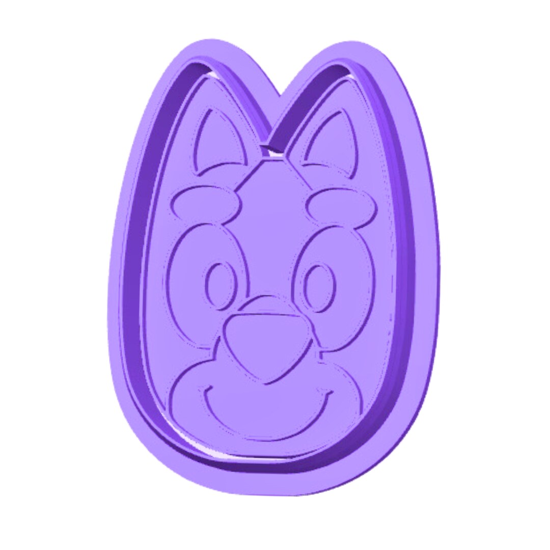 Blue Heeler Cake Pop Mold Round face