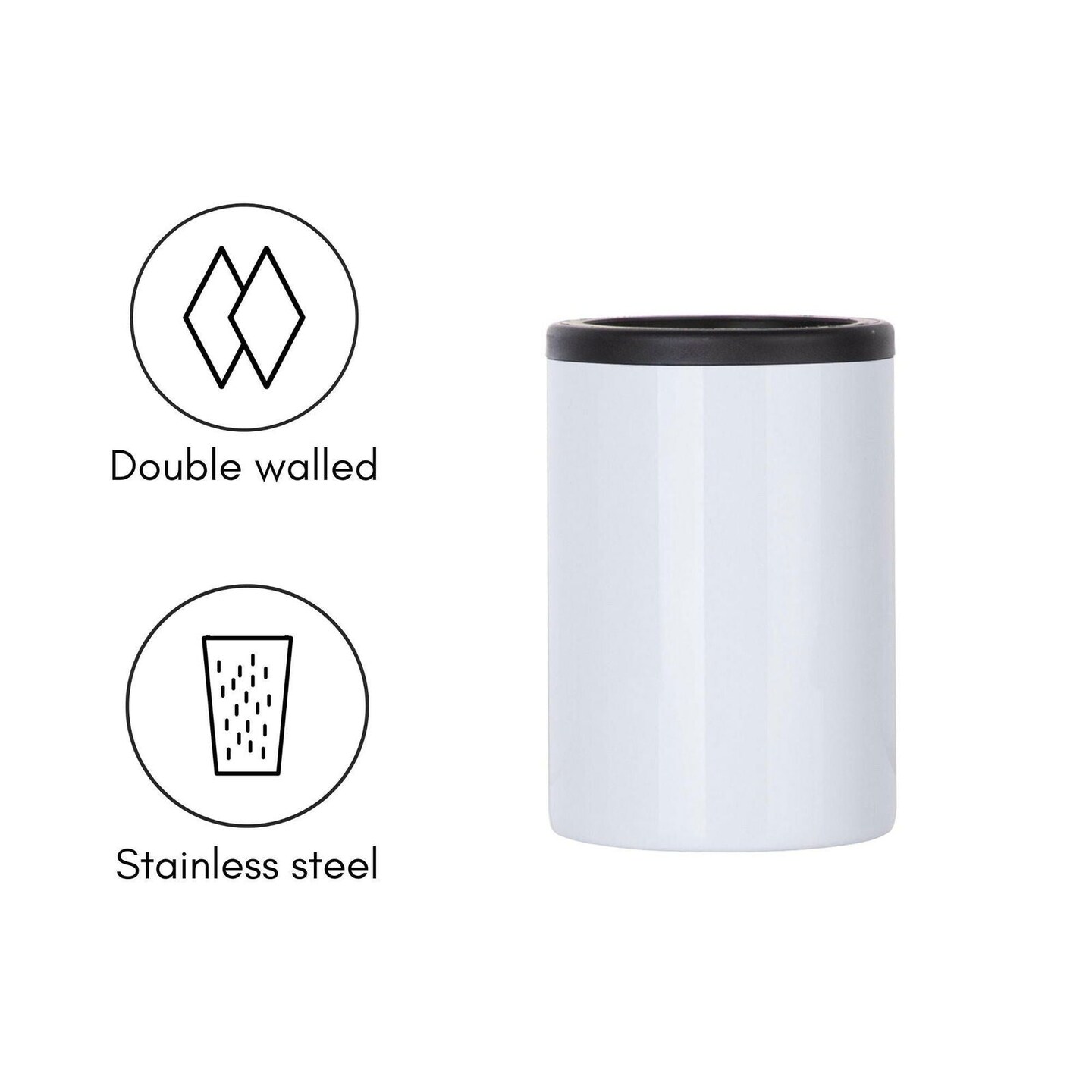 12oz 4-in-1 Stainless Steel Sublimation Can Coolers - 4 Pack