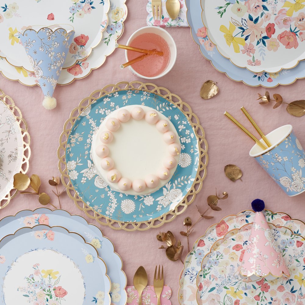 ENGLISH GARDEN FLORAL PLATES