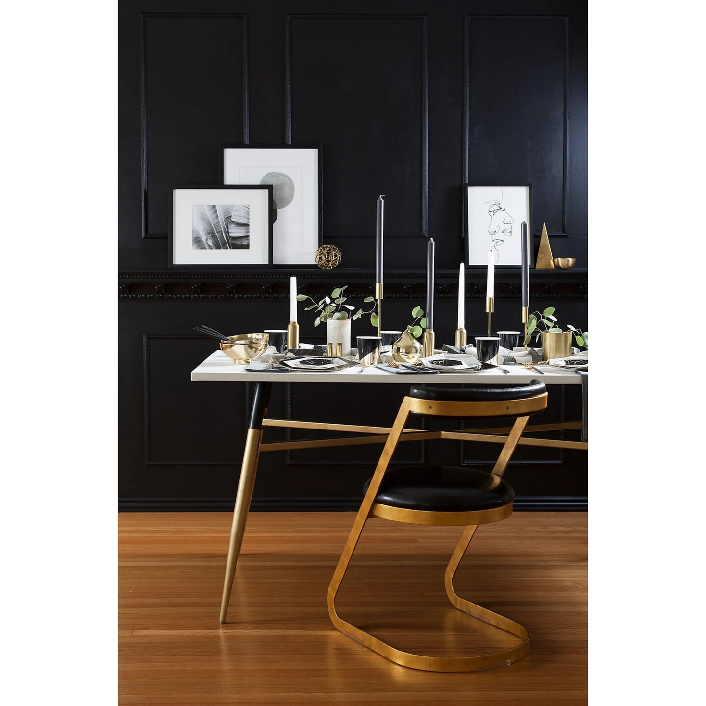 NOIR BLACK &#x26; GOLD COLORBLOCK CUP