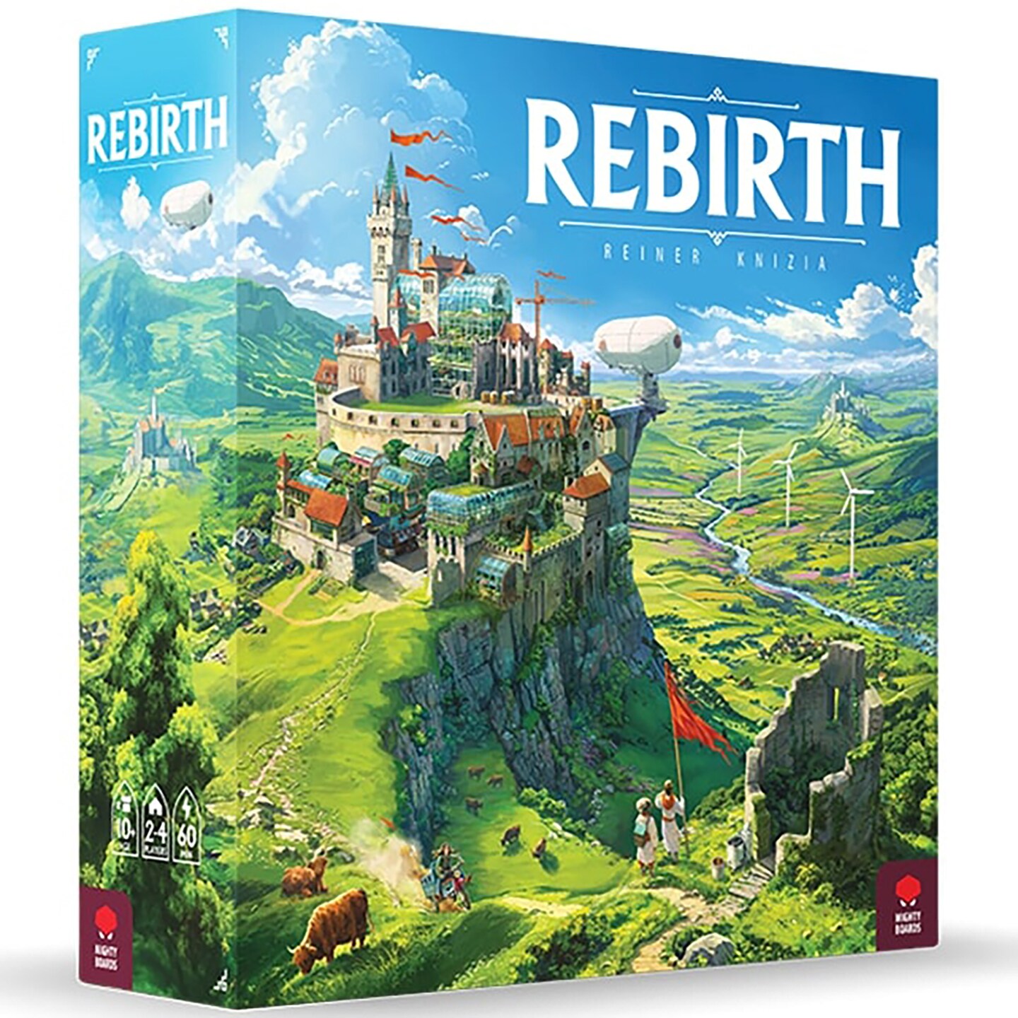 Mighty Boards: Rebirth - Tile Laying Board Game, Double-Sided Board Scotland-Ireland, Eurogame Set In A Lush &#x26; Hopeful Future, Age 10+, 2 to 4 Players
