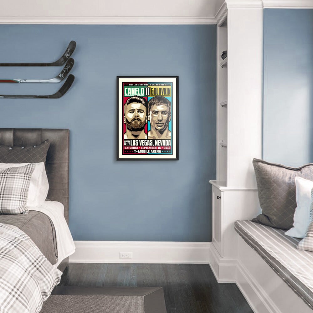 Phenom Gallery Canelo vs GGG 2 Middleweight Championship 18&#x22; x 24&#x22; Serigraph